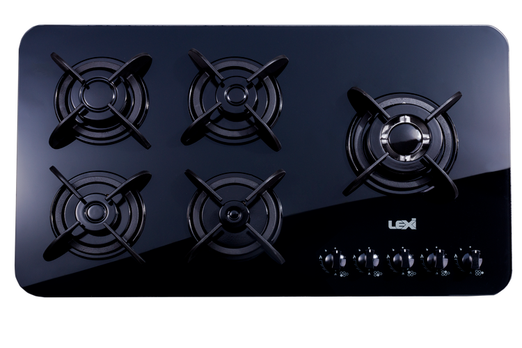اجاق گاز 5 شعله شیشه ای توکار لگزی مدل G-10-S