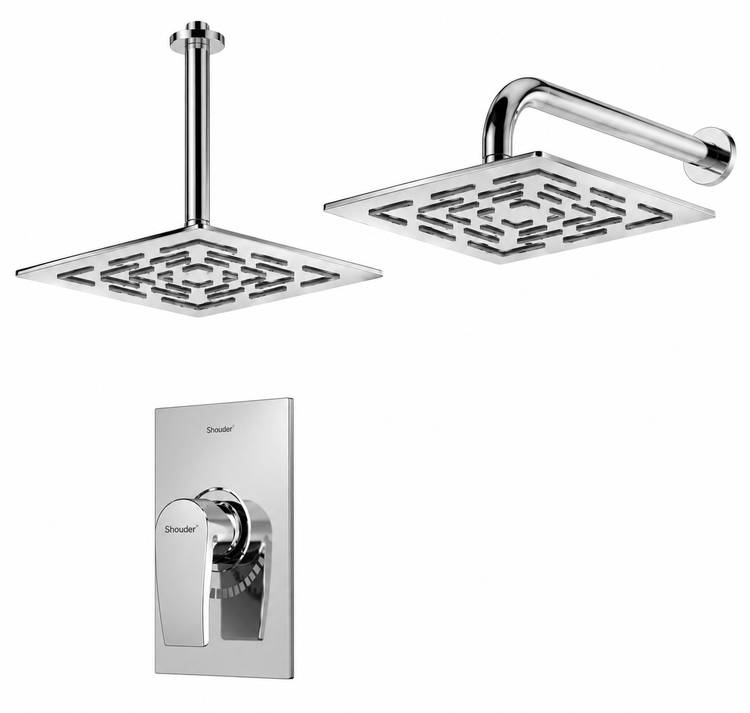 شیر حمام توکار شودر مدل رومر پلاس تیپ Brass 1