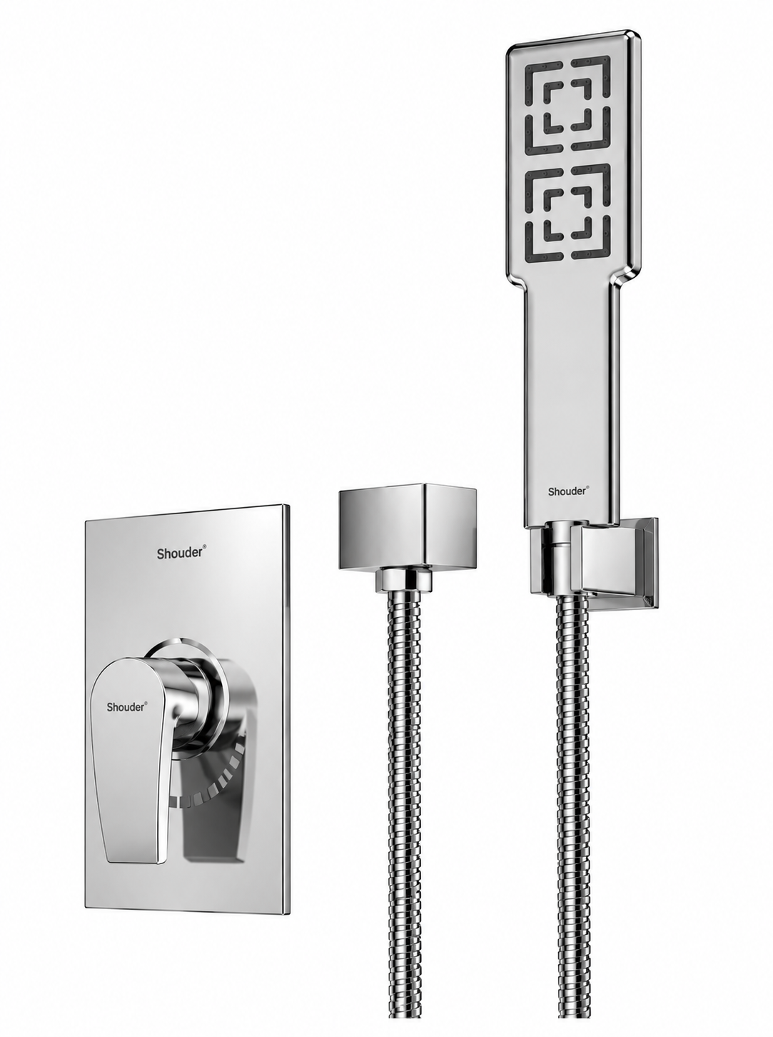 شیر حمام توکار شودر مدل رومر پلاس تیپ Brass 2