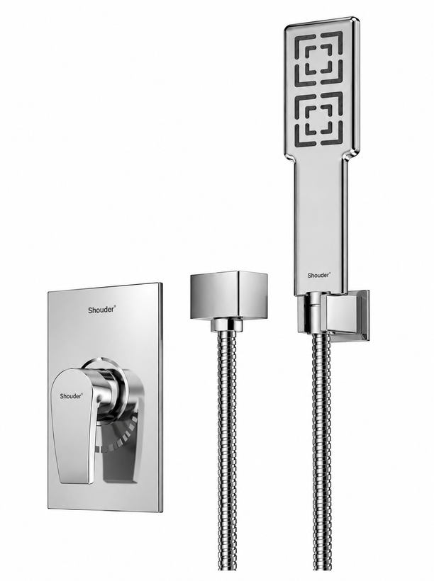 شیر حمام توکار شودر مدل رومر پلاس تیپ Brass 2