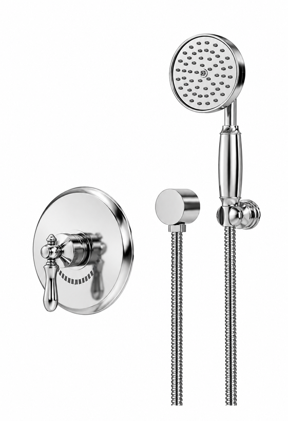شیر حمام توکار شودر مدل زیگموند تیپ Brass 2