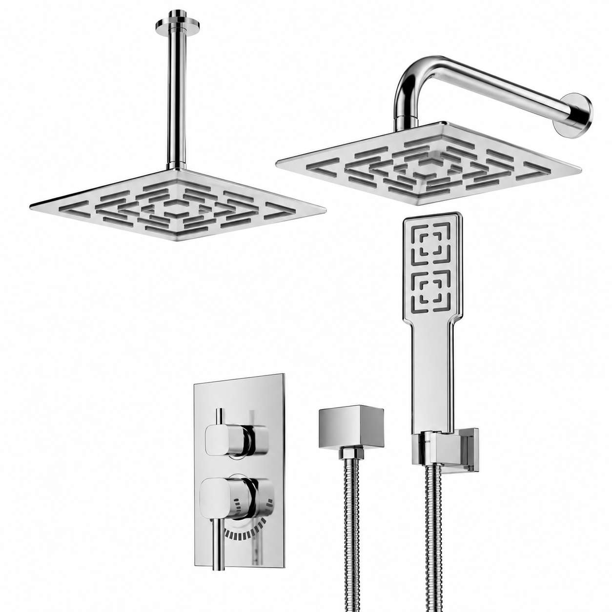 شیر حمام توکار شودر مدل رومر تیپ Brass 3