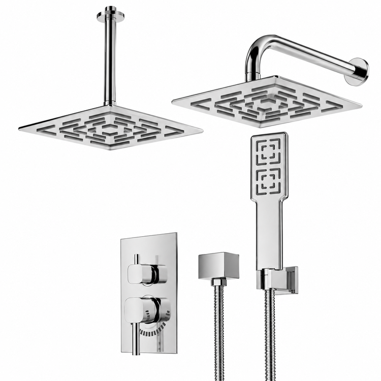 شیر حمام توکار شودر مدل رومر تیپ Brass 3